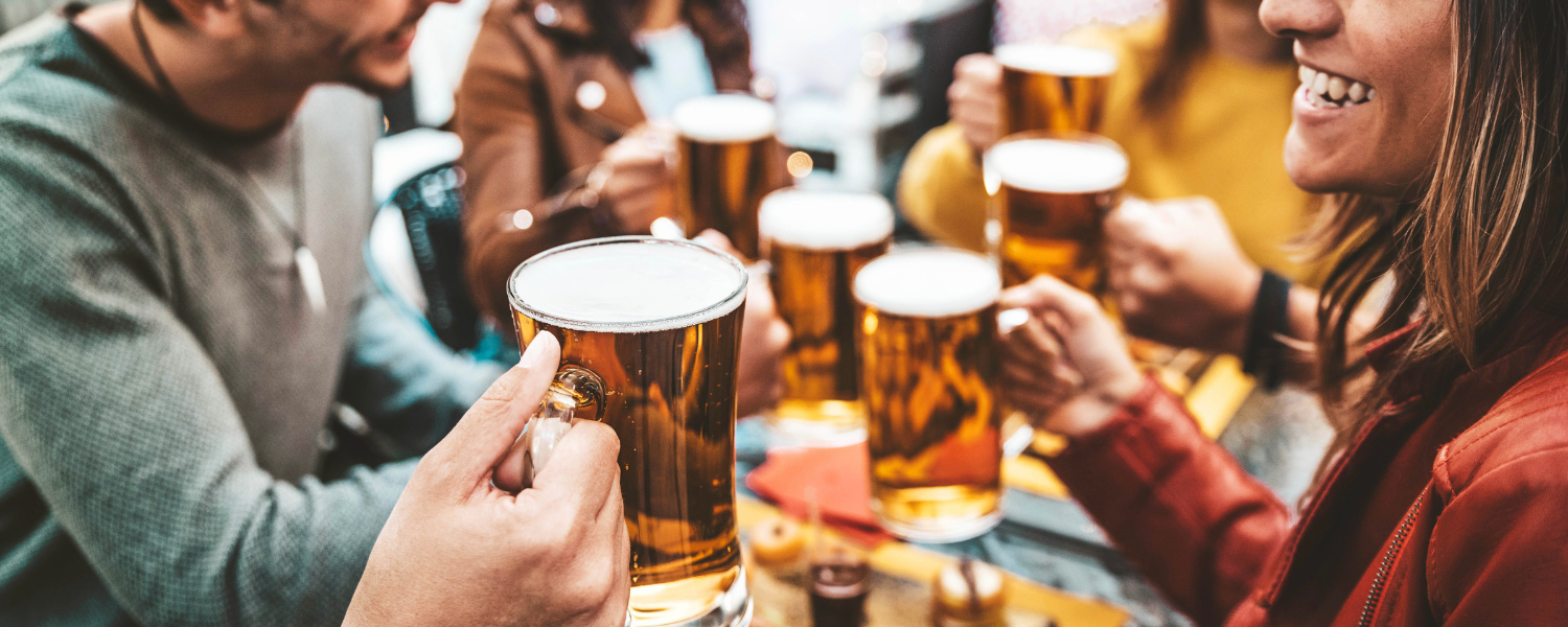 friends with beers