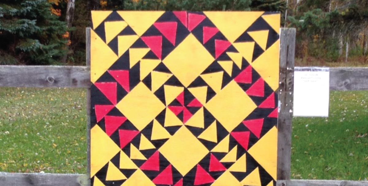 Red and yellow quilt