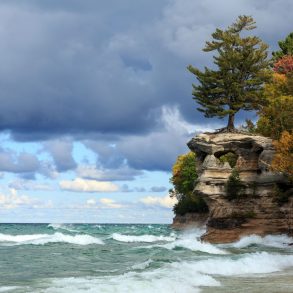 Rocky shore of Lake Superior