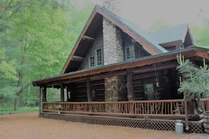 Michigan vacation rental log cabin